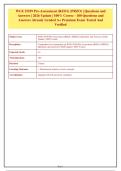 WGU D359 Pre-Assessment &lpar;RZO1&rpar; &lpar;PRZO&rpar; &vert; Questions and&NewLine;Answers &vert; 2026 Update &vert; 100&percnt; Correc - 180 Questions and&NewLine;Answers Already Graded A&plus; Premium Exam Tested And&NewLine;Verified
