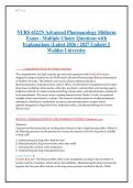 NURS 6521N Advanced Pharmacology Midterm &NewLine;Exam - Multiple Choice Questions with &NewLine;Explanations &lpar;Latest 2026 &sol; 2027 Update&rpar; &vert;&vert; &NewLine;Walden University 
