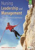 Guide to Nursing Leadership and Management&colon; Theories&comma; Processes&comma; and Practice
