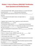 Package deal for Masonry Test Exam Review &ndash; Updated 2026&sol;2027 Questions and Verified Answers