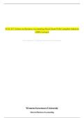 WGU D774 Intro to Business Accounting Mock Exam With Complete Solution &lpar;100&percnt; Correct&rpar;