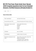 NR 570 Final Exam Study Guide &vert; Complete Questions & Verified Detailed Answers &vert; Latest 2026 Updated Edition