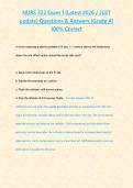 NURS 322 Exam 1 &lpar;Latest 2026 2027 update&rpar; Questions & Answers -Grade A- 100- Correct