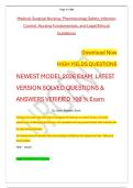 Medical-Surgical Nursing&comma; Pharmacology Safety&comma; Infection &NewLine;Control&comma; Nursing Fundamentals&comma; and Legal&sol;Ethical &NewLine;Guidelines