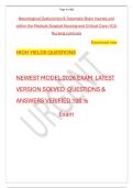 Neurological Dysfunction & Traumatic Brain Injuries unit &NewLine;within the Medical-Surgical Nursing and Critical Care &sol; ICU &NewLine;Nursing curricula &NewLine;
