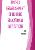 Establishment of Nursing Educational Institutions&colon; Guidelines&comma; Infrastructure&comma; Faculty Norms & Regulatory Compliance &lpar;INC&rpar;