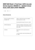 NRNP 6665 Week 11 Final Exam &vert; Complete Practice Questions & Verified Answers Study Guide &vert; Latest 2026 Updated Edition