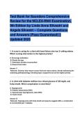 NCLEX-RN Comprehensive Review Test Bank&colon; Saunders 9th Edition Style Practice Questions with Rationales