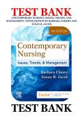 Test Bank for Contemporary Nursing&colon; Issues&comma; Trends&comma; and Management 9th Edition by Barbara Cherry and Susan R&period; Jacob - Complete All Chapters &vert; Latest Update 2026