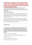 ATI RN VATI Comprehensive Predictor NGN Form A&comma; B & C &lpar;2026&rpar; &vert; Comprehensive Study Guide &vert; Practice Questions&comma; Verified Answers & NCLEX-RN Exam Prep