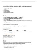 COUC 667 Module 2 Quiz&colon;Clinical Interviewing Skills and Assessment &vert; Complete Questions and Correct Answers &vert; 2026 Updated &vert; 100&percnt; Correct&period;