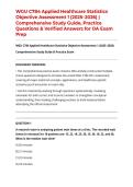 WGU C784 Applied Healthcare Statistics Objective Assessment 1 &lpar;2025&ndash;2026&rpar; &vert; Comprehensive Study Guide&comma; Practice Questions & Verified Answers for OA Exam Prep