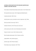 ELECTRICAL SYSTEMS PRACTICE TEST FOR MECHANICS QUESTIONS AND ANSWERS &vert; EXAM PREP 2026&sol;2027