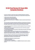 N120 Final Review Q1 Exam With Complete Solutions