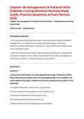 Chapter 46 Management of Patients With Diabetes &vert; Comprehensive Nursing Study Guide&comma; Practice Questions & Exam Review 2026