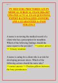 PN Med Surg Proctored Exam 2026-2027&colon; ATI PN Medical-Surgical Complete Study Guide with Actual Questions&comma; Expert Rationales & Guaranteed A&plus; Pass Strategy &vert; Fully Updated Edition