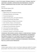 TECHNOLOGY APPLICATIONS EC-12 &lpar;242&rpar; STUDY GUIDE &vert; TESTBANK &vert; PRACTICE&NewLine;QUESTIONS & ANSWERS &vert; CERTIFICATION EXAM PREPARATION &vert; ADVANCED&NewLine;REVIEW &vert; COMPREHENSIVE PRACTICE EXAM &vert; LATEST UPDATE 2026&sol;2027