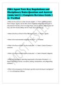 FIBA Agent Test&colon; Key Regulations and&NewLine;Disciplinary Rules Question and Answer&NewLine;&lpar;2026&sol;2027&rpar; &vert; Complete Revision Guide &vert;&NewLine;A&plus; Verified