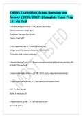 CMSRN EXAM BANK Actual Question and&NewLine;Answer &lpar;2026&sol;2027&rpar; &vert; Complete Exam Prep&NewLine;&vert; A&plus; Verified