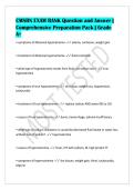 CMSRN EXAM BANK Question and Answer &vert;&NewLine;Comprehensive Preparation Pack &vert; Grade&NewLine;A&plus;