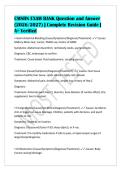 CMSRN EXAM BANK Question and Answer&NewLine;&lpar;2026&sol;2027&rpar; &vert; Complete Revision Guide &vert;&NewLine;A&plus; Verified