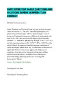 SWIFT RIVER TEST PAPER QUESTIONS AND &NewLine;SOLUTIONS EXPERT VERIFIED STUDY &NewLine;CONTENT