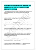 PEARSON RBT EXAM Updated Question and&NewLine;Answer &lpar;2026&sol;2027&rpar; &vert; Verified Practice&NewLine;Material &vert; A&plus; Verified