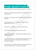 PEARSON RBT EXAM Latest Question and&NewLine;Answer &vert; 100&percnt; Correct Solutions &vert; Grade A&plus;