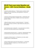 NR 607 final exam Latest Question and&NewLine;Answer &vert; 100&percnt; Correct Solutions &vert; Grade&NewLine;A&plus;