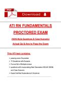 ATI RN Fundamentals Proctored Exam &lpar;2026&rpar; &vert; NGN Nursing Questions&comma; Case Scenarios & Answers&comma; 100&percnt; Verified Graded A&plus;