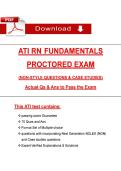 ATI RN Fundamentals Proctored Exam &lpar;2026&rpar; &vert; NGN Nursing Questions&comma; Case Scenarios & Answers&comma; 100&percnt; Verified Graded A&plus;