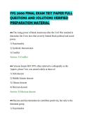 SYG 2000 FINAL EXAM TEST BANK &NewLine;COMPLETE QUESTIONS AND SOLUTIONS &NewLine;ALREADY GRADED A&plus; 