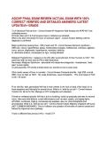 AGCNP Final Exam Review &vert; Complete Adult-Gerontology Acute Care Nurse Practitioner Study Guide&comma; Practice Questions & Rationales
