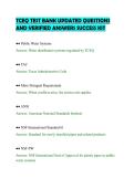 CEQ TEST BANK UPDATED QUESTIONS &NewLine;AND VERIFIED ANSWERS SUCCESS KIT 