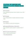 TCI ACTUAL TEST QUESTIONS WITH &NewLine;COMPLETE SOLUTION PREMIUM REVIEW &NewLine;CONTENT 