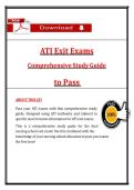 ATI Exit Exam Comprehensive Study Guide &lpar;2026&rpar; &vert; RN Nursing Review & ATI Exit Exam&comma; 100&percnt; Verified Graded A&plus;