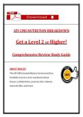 ATI CMS Nutrition Breakdown PDF &lpar;2026&rpar; &vert; Level 2&plus; Study Guide & Exam Review&comma; 100&percnt; Verified Graded A&plus;