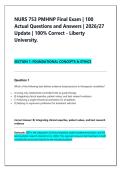 NURS 753 PMHNP Midterm and Final &NewLine;Exam Bundle 2026 &vert; 100&percnt; Correct&period;