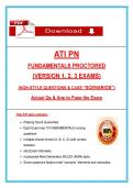 ATI PN Fundamentals Proctored Exams V1&comma; V2 & V3 &lpar;2026&rpar; &vert; NGN Nursing Questions&comma; Case Scenarios & Answers&comma; 100&percnt; Verified Graded A&plus;