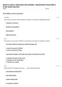 BCMB 311 EXAM 3 QUESTIONS AND ANSWERS &vert; BIOCHEMISTRY EXAM PREP & STUDY GUIDE 2026&sol;2027