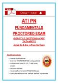 ATI PN Fundamentals Proctored Exam &lpar;2026&rpar; &vert; NGN Nursing Questions&comma; Case Scenarios & Answers&comma; 100&percnt; Verified Graded A&plus;