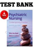 Complete Test Bank for Psychiatric Nursing&colon; Contemporary Practice &lpar;7th Edition&rpar; &ndash; Boyd & Luebbert &vert; All  43 Chapters Fully Covered With Rationales&period;