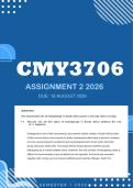 CMY3706 Assignment 2 2026 - Distinction &vert; Due 16 August 2026
