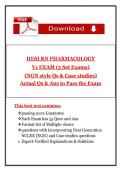 HESI RN Pharmacology V1 Exam &lpar;Latest 2026&sol;2027 Update&rpar; &vert; NGN-Style Questions&comma; Case Scenarios & Answer with Rationales&comma; Graded A&plus;