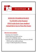 HESI RN Pharmacology V3 Exams &lpar;Latest 2026&sol;2027 Update&rpar; &vert; NGN-Style Questions&comma; Case Scenarios & Answer with Rationales&comma; Graded A&plus;