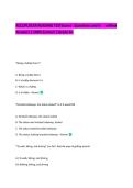 ACCUPLACER READING TESTExam&vert; Questions and V      erified Answers &vert; 100&percnt; Correct &vert; Grade A&plus;
