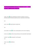 ACCUPLACER READING TESTExam&vert; Questions and V      erified Answers &vert; 100&percnt; Correct &vert; Grade A&plus;