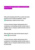 BLS CPR Exam&vert; Questions and V      erified Answers &vert; 100&percnt; Correct &vert; Grade A&plus;