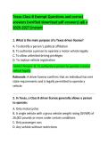 Texas Class B Exempt Exam Practice Questions and Correct Answers &vert; Complete Study Guide