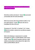 CLEET Law Block EXAM &vert; Questions and Verified Answers &vert; 100&percnt; Correct &vert; Grade A&plus;